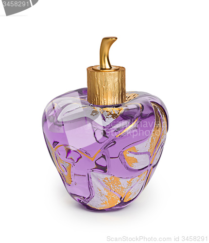 Image of women\'s perfume in beautiful bottle