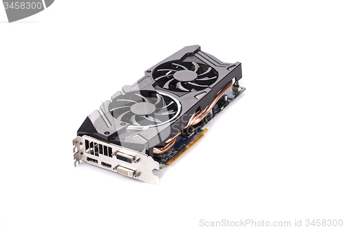 Image of Graphics card isolated on white background