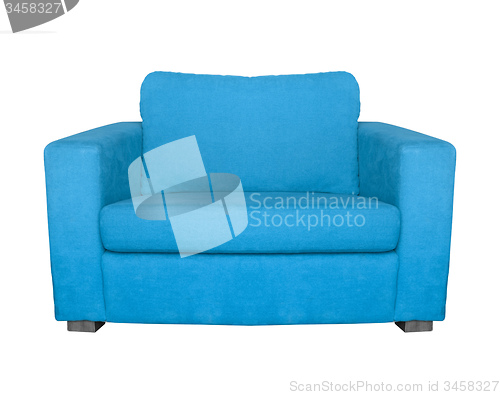 Image of blue armchair