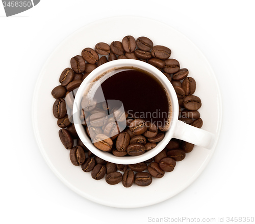 Image of Cup filled with coffee beam\'s