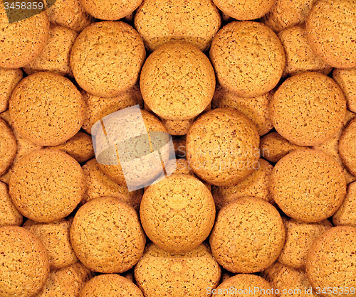 Image of Oatmeal cookies background