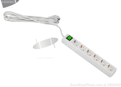 Image of outlet power strip isolated