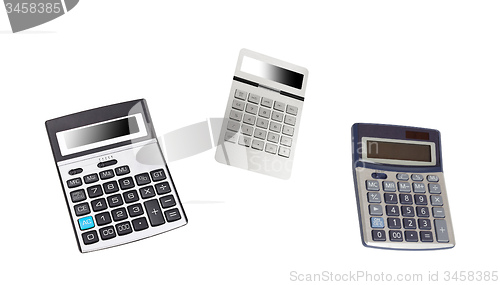 Image of Top view of a calculators