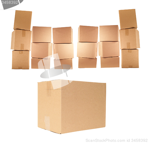 Image of cardboard boxes isolated