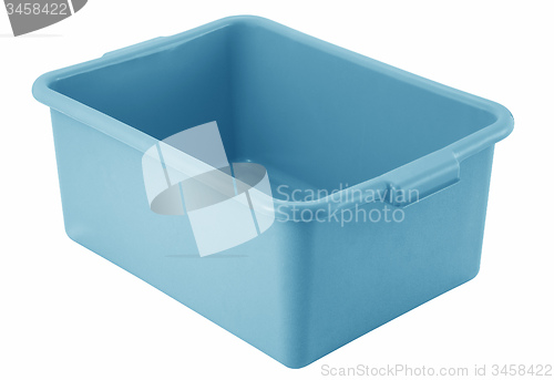 Image of blue bowl isolated on white