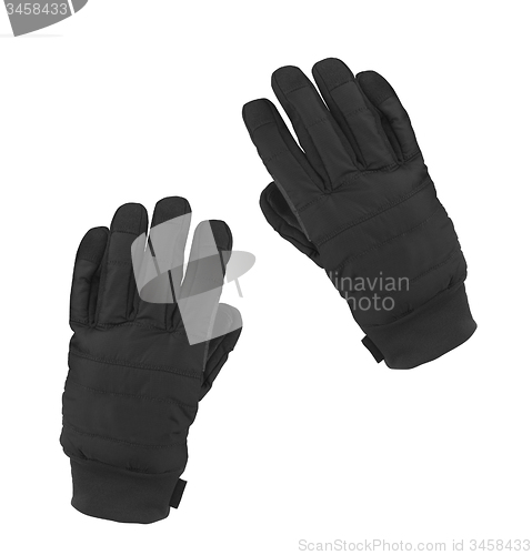 Image of black winter gloves