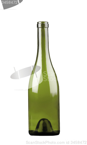 Image of  Champagne bottle isolated on a white 