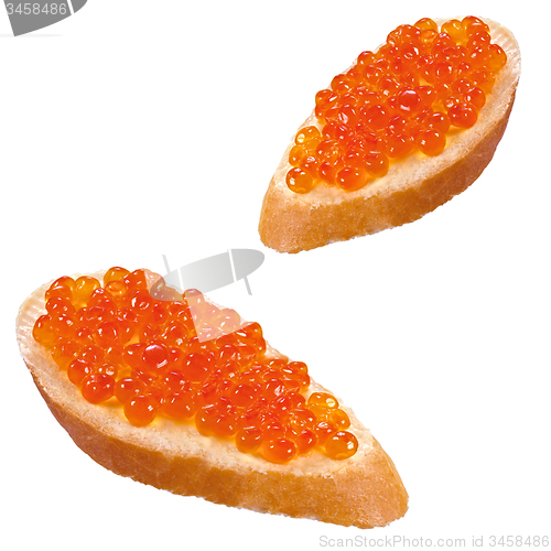 Image of Red caviar sandwich