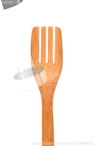 Image of wooden kitchen devices isolated on the white