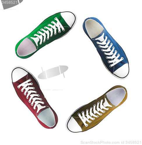 Image of baseball boots sneakers  different colors