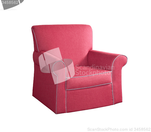 Image of classical armchair isolated on white