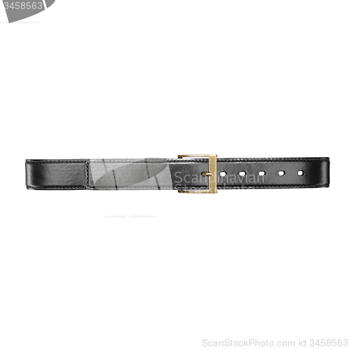Image of Black leather belt