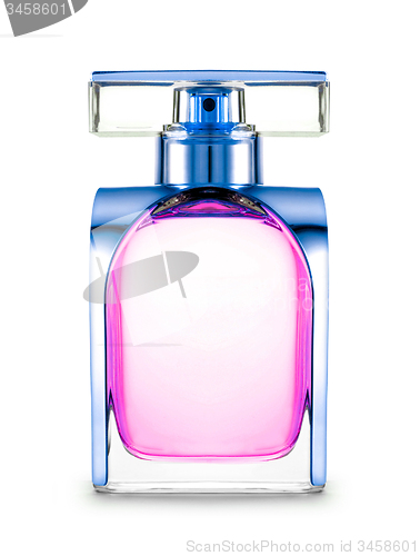 Image of women\'s perfume in beautiful bottle