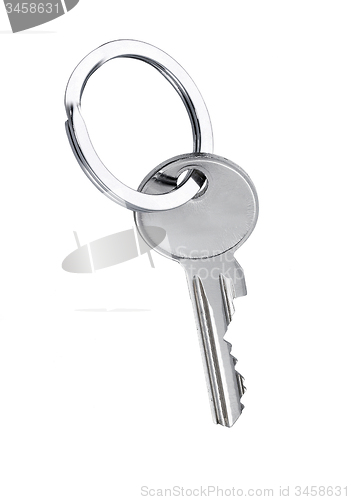 Image of key on a white 