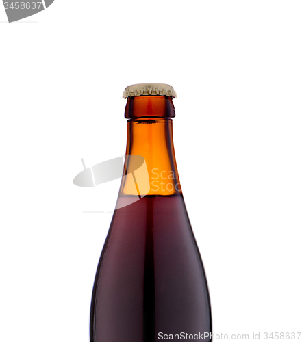 Image of Bottle of beer close up