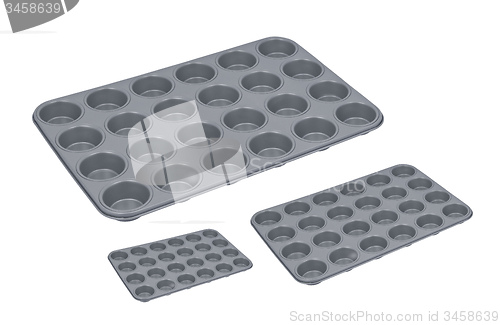 Image of Baking forms isolated