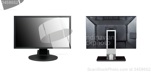 Image of Two monitors isolated