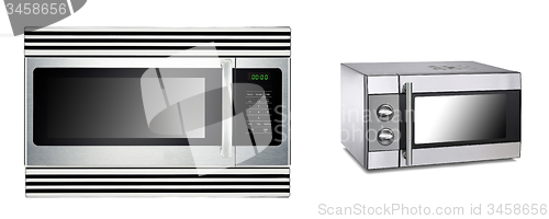 Image of microwave ovens isolated