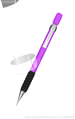 Image of Close up of pink pen isolated