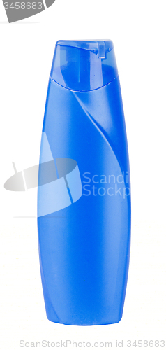 Image of blue plastic bottle