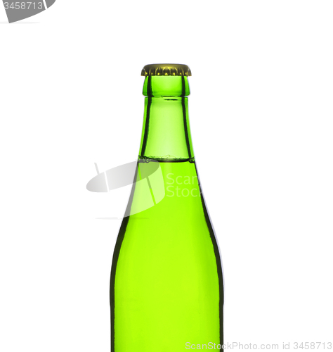 Image of Beer bottle isolated on white background