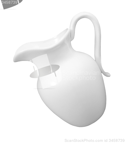 Image of milk jar isolated