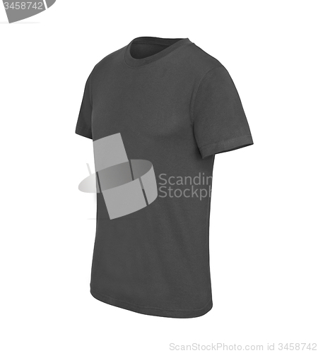 Image of Blank melange gray cotton t-shirt