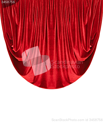 Image of Red Satin Border