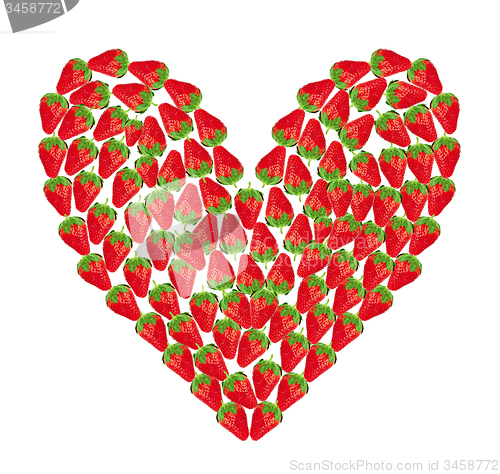 Image of heart of strawberry
