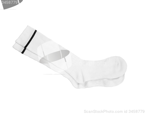 Image of white pair of sock