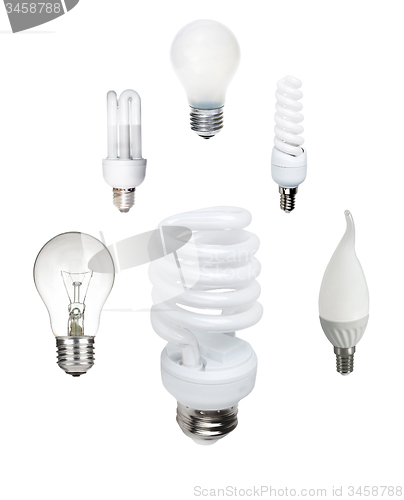 Image of Classic and saving light bulb