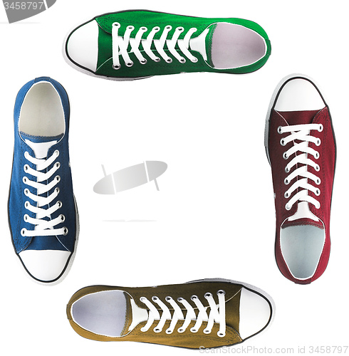 Image of baseball boots sneakers  different colors