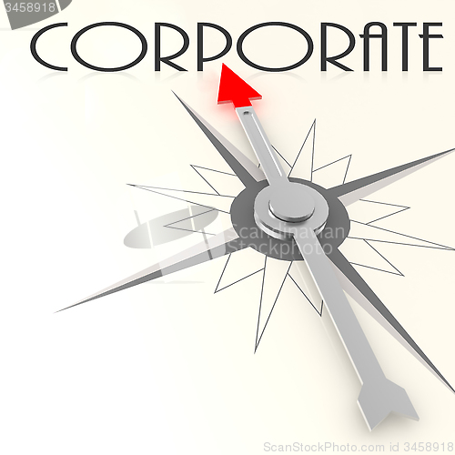 Image of Compass with corporate word