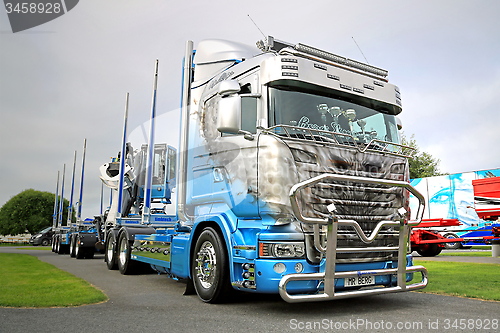 Image of Scania R730 Timber Truck in Power Truck Show