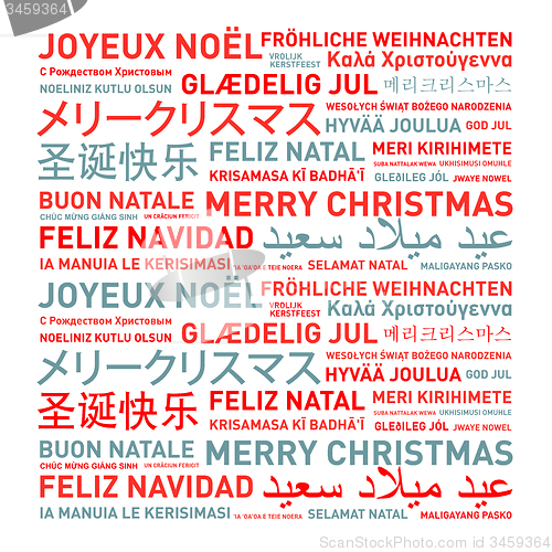 Image of Merry christmas card from the world