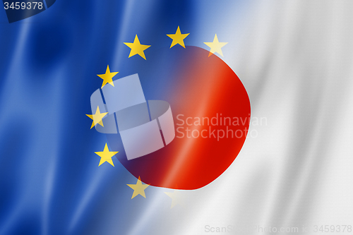 Image of Europe and Japan flag