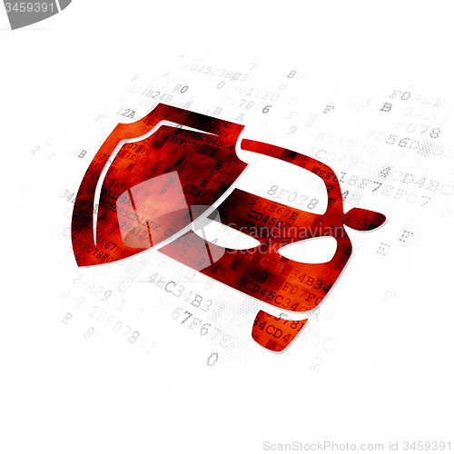 Image of Insurance concept: Car Insurance on Digital background