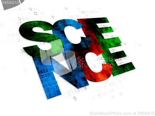 Image of Science concept: Science on Digital background