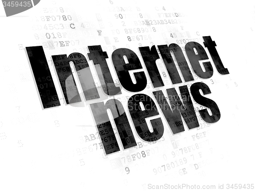 Image of News concept: Internet News on Digital background