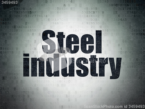 Image of Manufacuring concept: Steel Industry on Digital Paper background