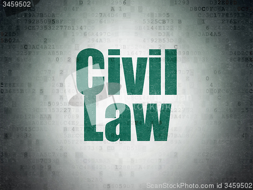 Image of Law concept: Civil Law on Digital Paper background