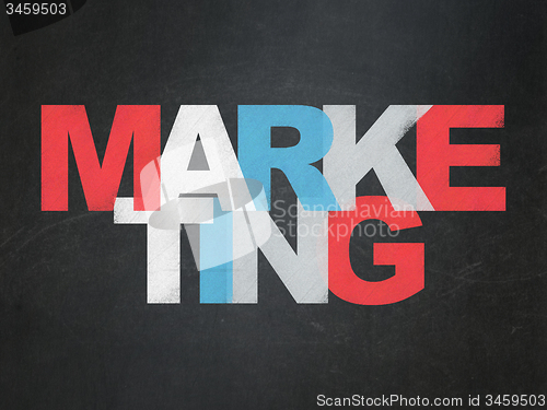 Image of Marketing concept: Marketing on School Board background