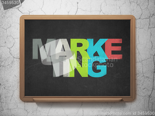 Image of Marketing concept: Marketing on School Board background