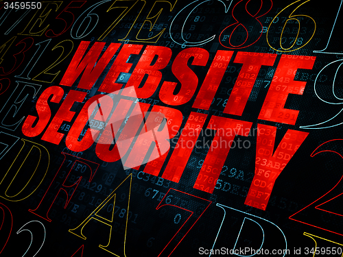 Image of Web design concept: Website Security on Digital background