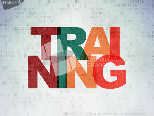 Image of Studying concept: Training on Digital Paper background