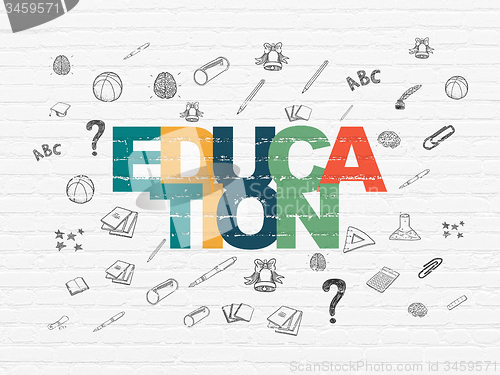 Image of Learning concept: Education on wall background