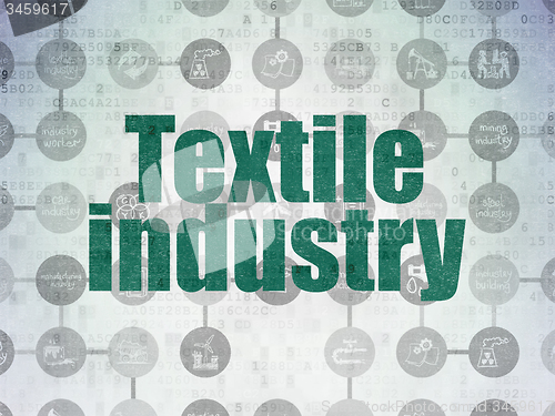 Image of Industry concept: Textile Industry on Digital Paper background