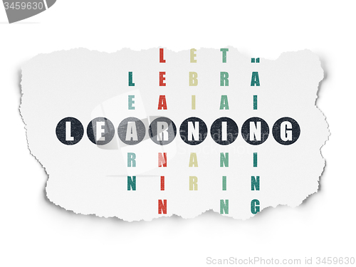 Image of Learning concept: word Learning in solving Crossword Puzzle