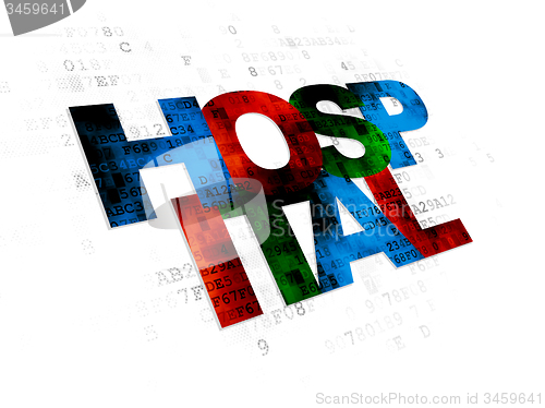 Image of Health concept: Hospital on Digital background