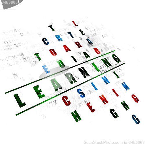 Image of Studying concept: word Learning in solving Crossword Puzzle